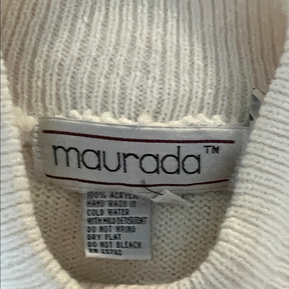 Colorful Embroidered Cowl Neck Sweater - Picture 4 of 10